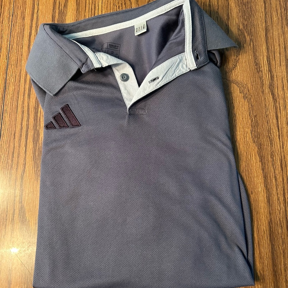 Adidas Men's Gray Polo Shirt